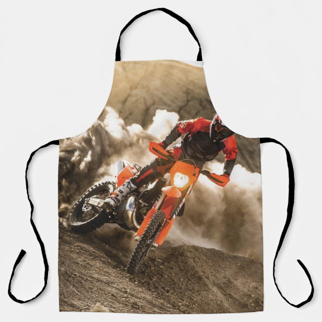 Motocross Rider Schürze (Vorderseite)