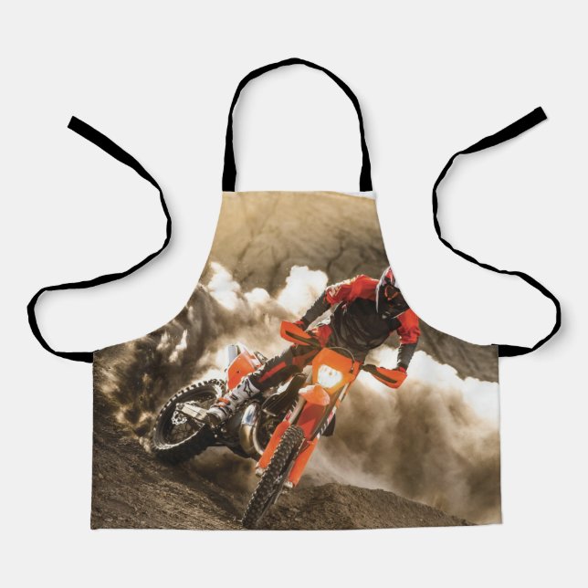 Motocross Rider Schürze (Vorderseite)