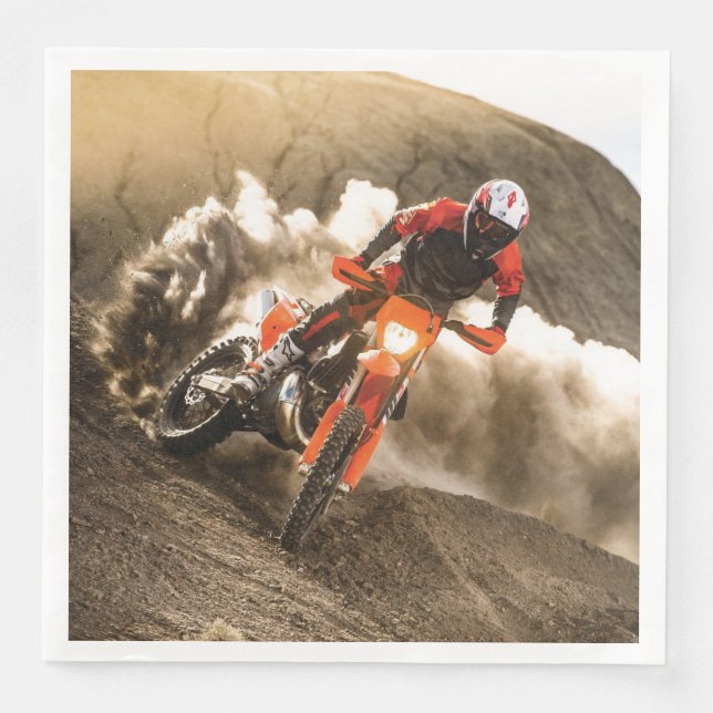 Motocross Rider Serviette (Vorderseite)