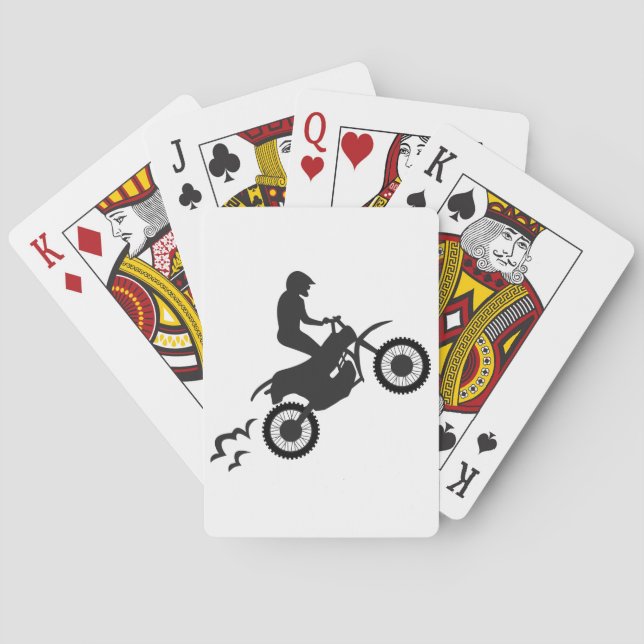 Motocross Rider Spielkarten (Rückseite)