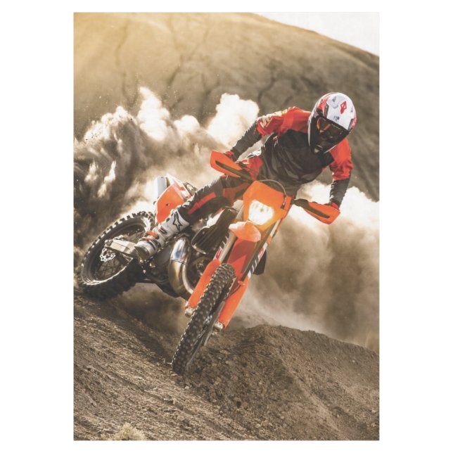 Motocross Rider Tischdecke (Vorderseite)