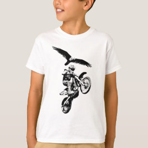 Motocross Rider und Eagle T-Shirt