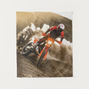 Motocross Rider Wandteppich