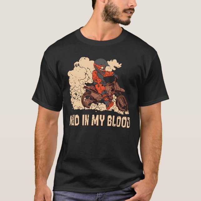 Motocross-Schlamm in meinem bluttrockenen Bike-Tra T-Shirt (Vorderseite)