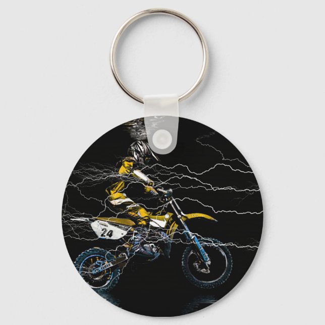 Motocross Schlüsselanhänger (Vorderseite)