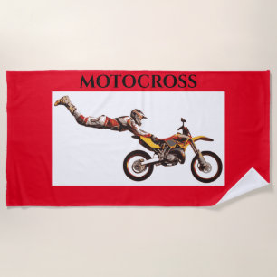 MOTOCROSS Strandtuch. Strandtuch