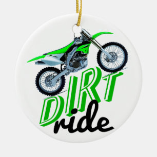 Motocross-Süchtige Keramikornament