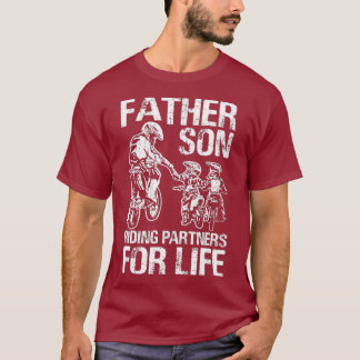 Motocross Supercross Brap Dirt Bike Father Son T-Shirt