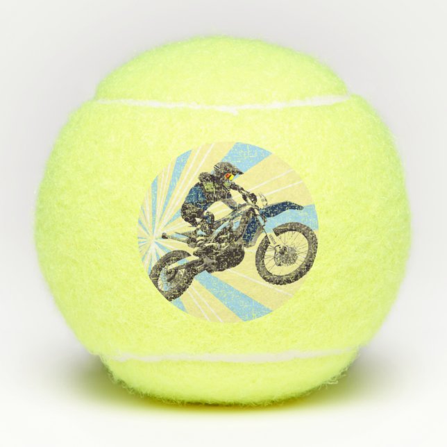 Motocross Tennisbälle (Vorderseite)