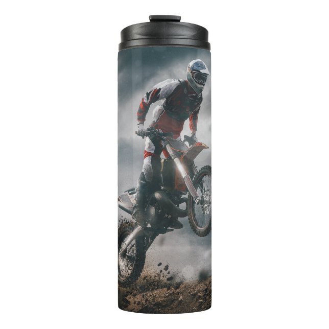 Motocross Thermosbecher (Vorderseite)