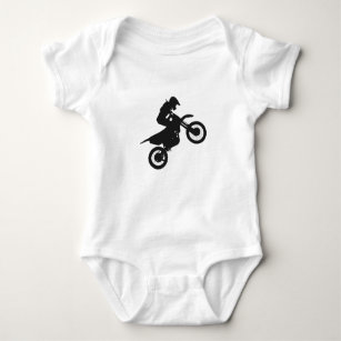 Motocross-Treiber - Wählen Sie die Hintergrundfarb Baby Strampler