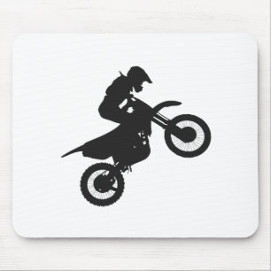 Motocross-Treiber - Wählen Sie die Hintergrundfarb Mousepad
