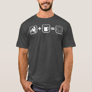 Motocross- und Biermotocross-Motorrad T-Shirt