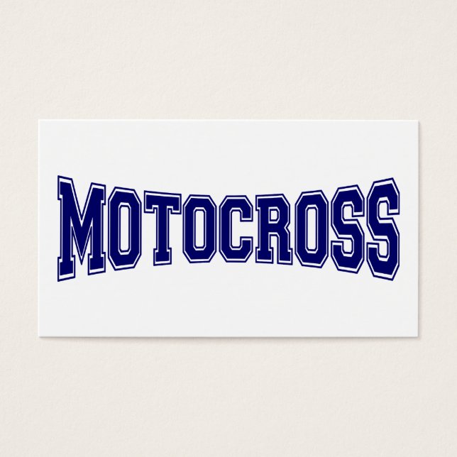 Motocross-Universitätsstil (Vorderseite)
