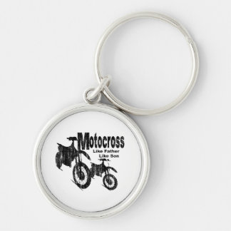 Motocross Vater/Sohn Schlüsselanhänger