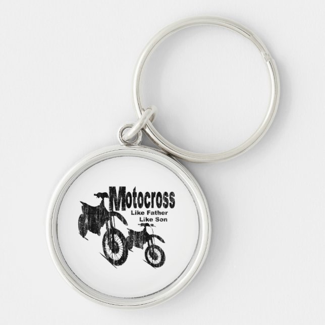 Motocross Vater/Sohn Schlüsselanhänger (Vorne)