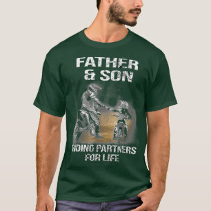 Motocross Vater und Sohn Reitpartner für T-Shirt
