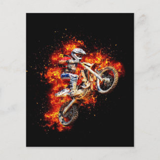 Motocross-Wandkunst Flyer