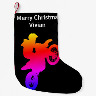 Motocross Weihnachts-Strumpf Kleiner Weihnachtsstrumpf