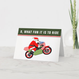 Motocross-Weihnachtsgrüße Feiertagskarte