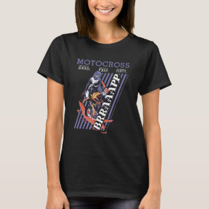 Motocross wir machen es hart, dreckig Motorrad T-Shirt