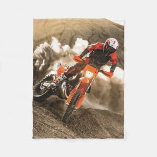 Motocrossfahrer Fleecedecke