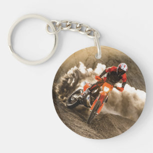 Motocrossfahrer Schlüsselanhänger