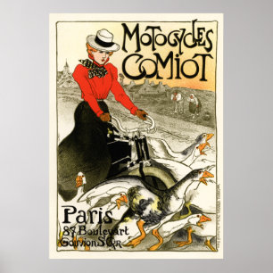 Motocycles Comiot, Steinlen Poster