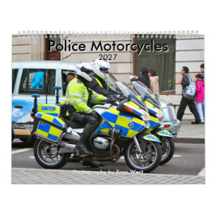 Motocyclettes de police calendrier 2027
