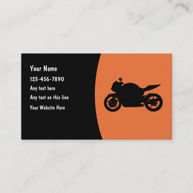 Motocyclisme Motocycliste Cartes de visite mécanic (Devant)
