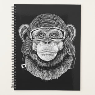 Motocycliste Chimpanzé