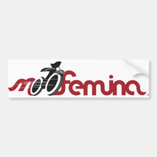 MotoFemina Autoaufkleber (Vorne)