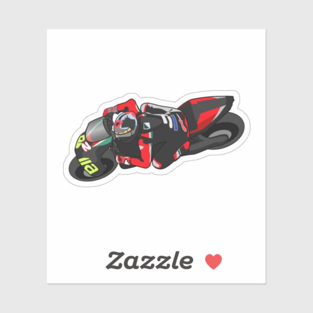 MotoGP Aprilia Aufkleber (Blatt)