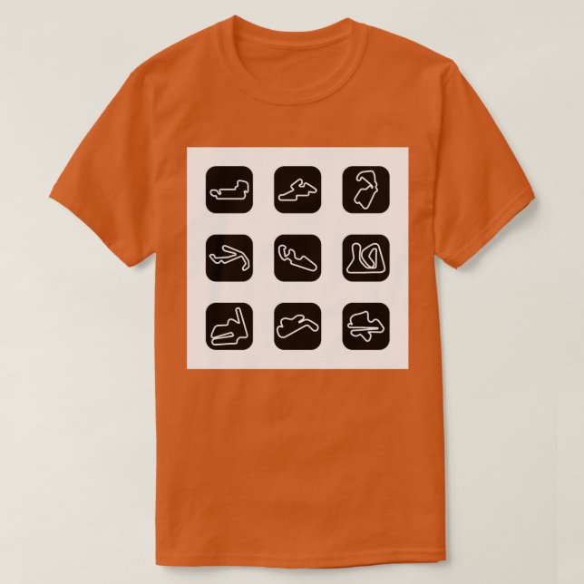 MotoGP-Schaltkreise T-Shirt (Design vorne)