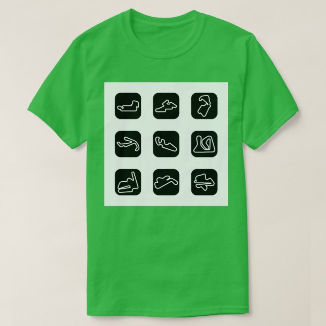 MotoGP-Schaltkreise T-Shirt (Design vorne)