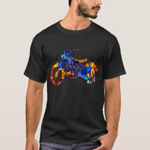 MOTOKROSS - FARBIGE MALERKUNST T-Shirt