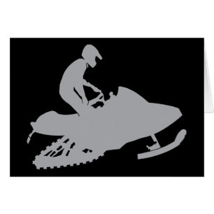 Motoneige gris argent