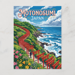 Motonosumi-Schrein Japan Postkarte