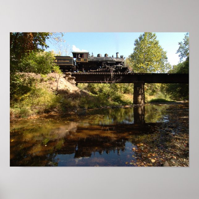Motor auf Trestle Poster (Vorne)