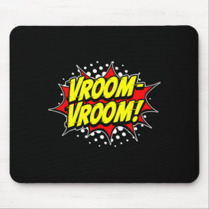 Motor aufheulend vroom-vroom! komische Onomatopoes Mousepad