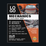 Motor, Auto Mechanik & Reparaturen Werbung Flyer<br><div class="desc">Motor,  Auto Mechanik & Reparatur Flyer Werbung durch den Business Card Store.</div>