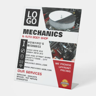 Motor, Auto- und Reparaturwerbewerbung Sockelschild