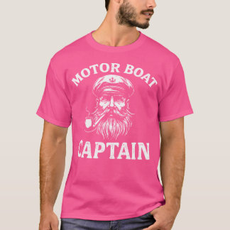 Motor Boat Captain I Funny Boating I Sailing Men T-Shirt