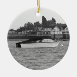 Motor Boat Jane Keramik Ornament