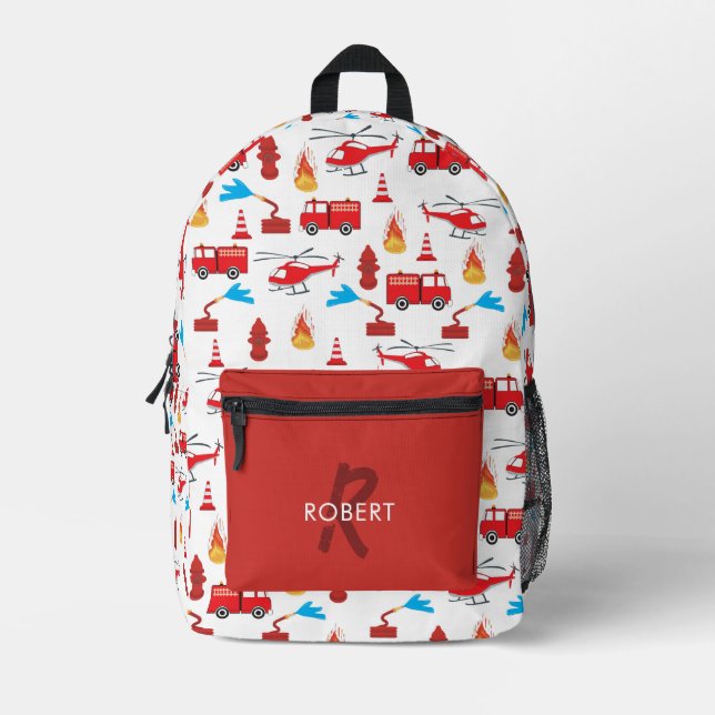 Motor Brigade Monogram Bedruckter Rucksack (Vorderseite)