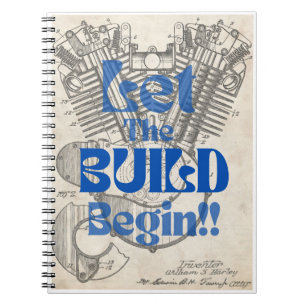 Motor Build-Journal Notizblock