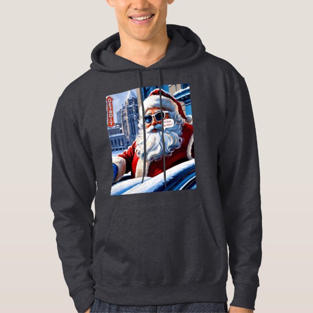 Motor City Santa Hoodie (Vorderseite)