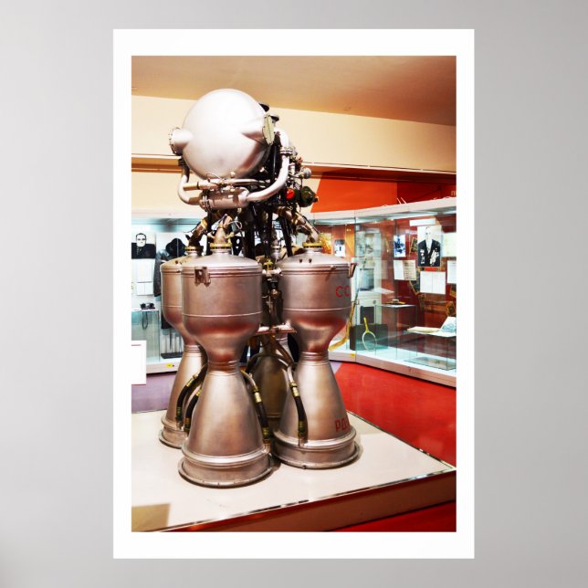 Motor der Flüssigrakete RD214 Poster (Vorne)