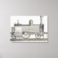 Motor der Lokomotive, graviert von J.W. Lowry