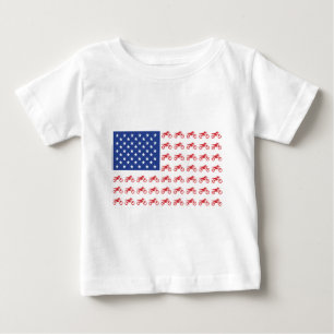 Motor-Fahrrad-Flagge-Moto-Kreuz Baby T-shirt